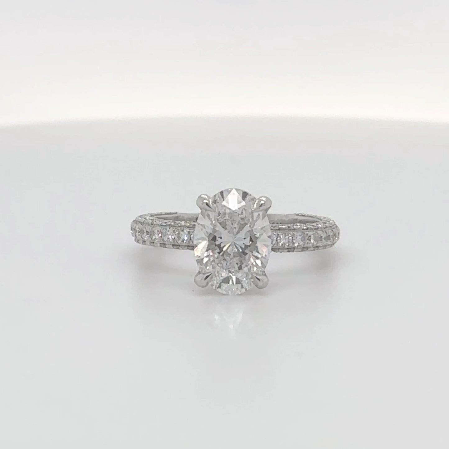 2.18 Carat Oval D/VVS2 GIA-Certified Diamond Ring