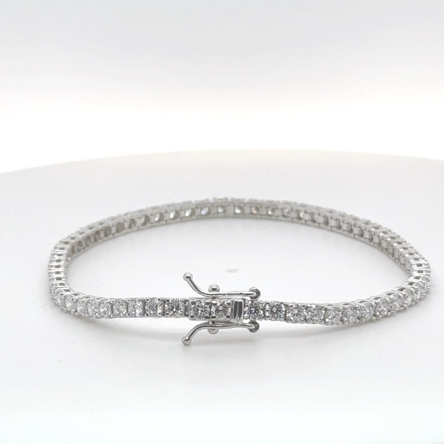 5 ctw Lab Grown Diamond Four Prong Tennis Bracelet (7 Inches)