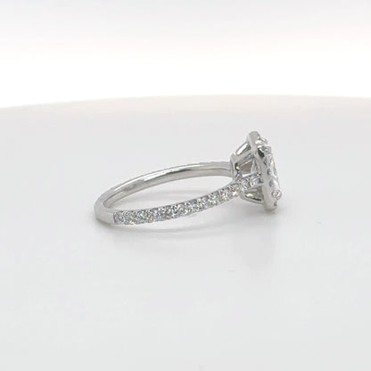 1.02 Carat Radiant D/VVS2 GIA-Certified Diamond Ring