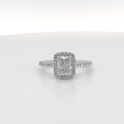1.02 Carat Radiant D/VVS2 GIA-Certified Diamond Ring