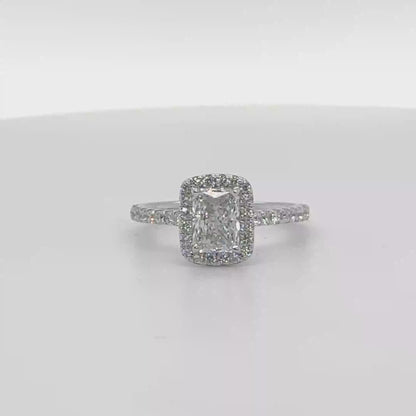 1.02 Carat Radiant D/VVS2 GIA-Certified Diamond Ring